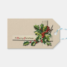 Weihnachtsgeschenk-Tags Vintag
