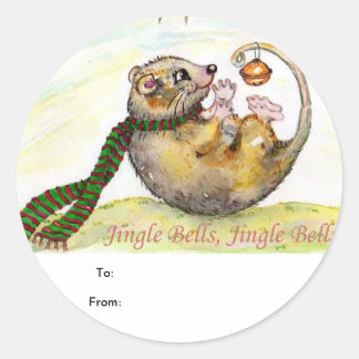 Weihnachtsgeschenk-Tagsticker Runder Aufkleber