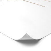 Weihnachtsgeschenk Tannenzapfen Poster (Ecke)