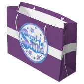 Weihnachtsgeschenk-Tasche Große Geschenktüte (Rückseite Schrägansicht)