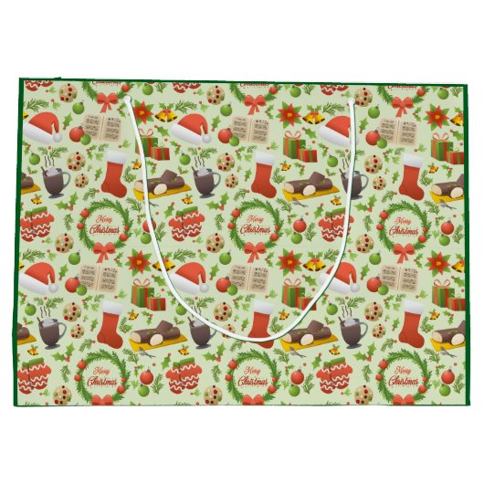 Weihnachtsgeschenk-Tasche Große Geschenktüte (Rückseite)