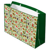 Weihnachtsgeschenk-Tasche Große Geschenktüte (Rückseite Schrägansicht)