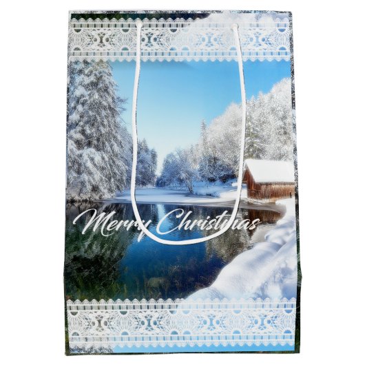 Weihnachtsgeschenk-Tasche Mittlere Geschenktüte (Rückseite)