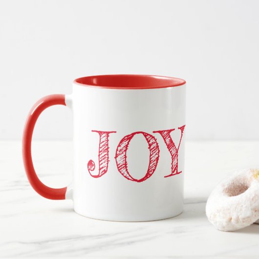 Weihnachtsgeschenk Tasse-Freude Tasse (Mit Donut)