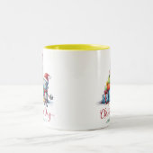 Weihnachtsgeschenk-Tasse Zweifarbige Tasse (Mittel)