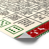 Weihnachtsgeschenk-Tausch-Würfelspiel hässlicher P Poster (Ecke)