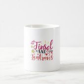 Weihnachtsgeschenk | Tinsel und Tantrum Kaffeetasse (Mittel)