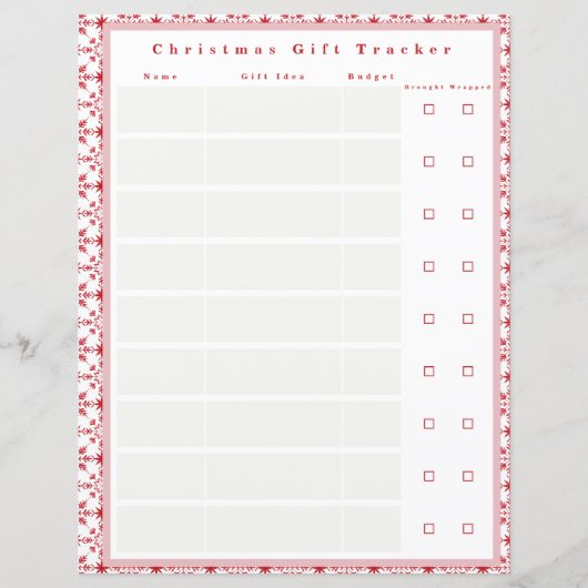 Weihnachtsgeschenk-Tracker für Binder (Vorderseite)