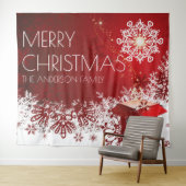 Weihnachtsgeschenk Überraschung Schneeflocke Hinte Wandteppich (Beispiel (Horizontal))