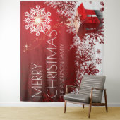 Weihnachtsgeschenk Überraschung Schneeflocke Hinte Wandteppich (Beispiel)