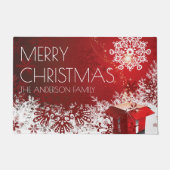 Weihnachtsgeschenk Überraschung Schneeflocken Wint Fußmatte (Vorderseite)