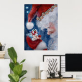 Weihnachtsgeschenk und Fee Poster (Heimbüro)