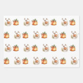 Weihnachtsgeschenk und Hirsch Geschenkpapier Set (Vorderseite 3)