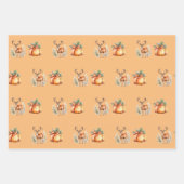Weihnachtsgeschenk und Hirsch Geschenkpapier Set (Vorderseite 2)