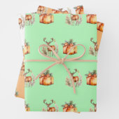 Weihnachtsgeschenk und Hirsch Geschenkpapier Set (Beispiel)