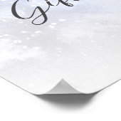 Weihnachtsgeschenk und Karten Kinderdusche Poster (Ecke)