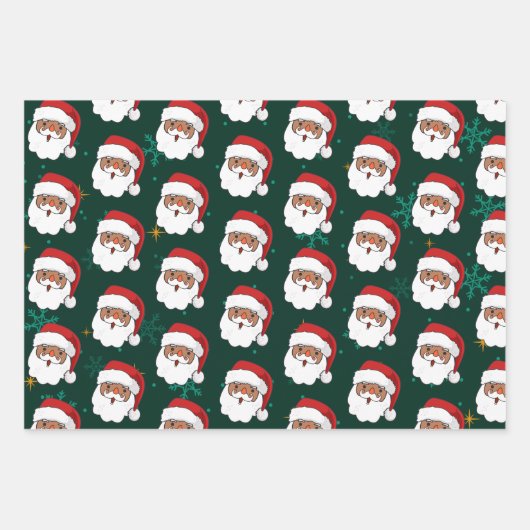 Weihnachtsgeschenk und Weihnachtsbaum Geschenkpapier Set (Vorderseite 2)