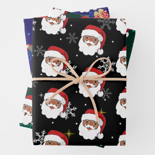 Weihnachtsgeschenk und Weihnachtsbaum Geschenkpapier Set (Beispiel)