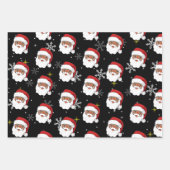 Weihnachtsgeschenk und Weihnachtsbaum Geschenkpapier Set (Vorderseite)