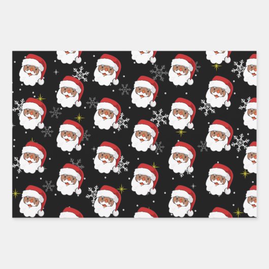 Weihnachtsgeschenk und Weihnachtsbaum Geschenkpapier Set (Vorderseite)