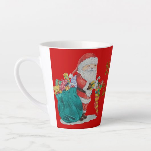 Weihnachtsgeschenk und Weihnachtsgeschenke Milchtasse (Links)