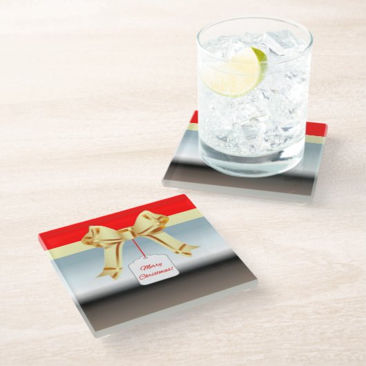 Weihnachtsgeschenk Untersetzer (Schrägansicht)