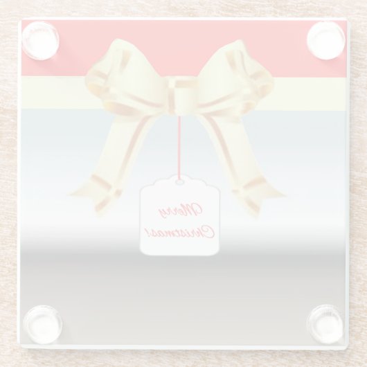 Weihnachtsgeschenk Untersetzer (Rückseite)