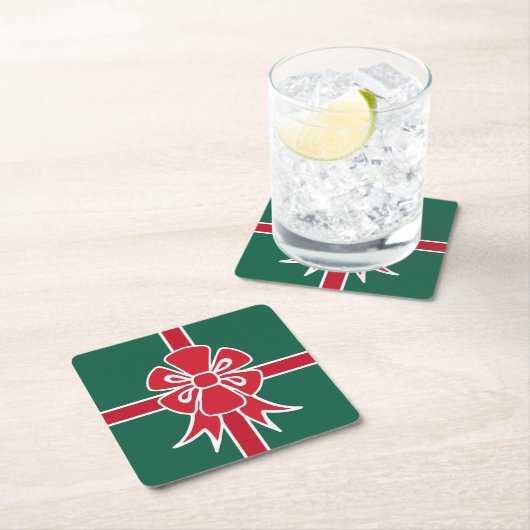 Weihnachtsgeschenk-Untersetzer Rechteckiger Pappuntersetzer (Vor Ort)