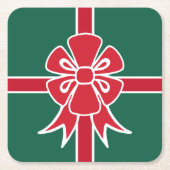 Weihnachtsgeschenk-Untersetzer Rechteckiger Pappuntersetzer (Vorderseite)