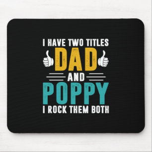 Weihnachtsgeschenk Vater und Mohn ich rock sie Mousepad