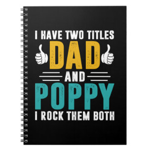 Weihnachtsgeschenk   Vater und Mohn ich rock sie Notizblock
