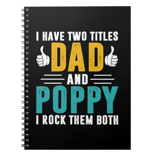 Weihnachtsgeschenk | Vater und Mohn ich rock sie Notizblock (Vorderseite)