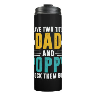 Weihnachtsgeschenk | Vater und Mohn ich rock sie Thermosbecher
