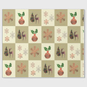 Weihnachtsgeschenk-Verpackungspapier Geschenkpapier (Flach)