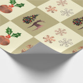 Weihnachtsgeschenk-Verpackungspapier Geschenkpapier (Ecke)