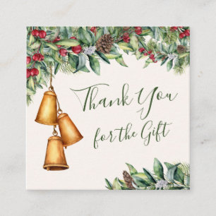 Weihnachtsgeschenk Vielen Dank Quadratische Visitenkarte