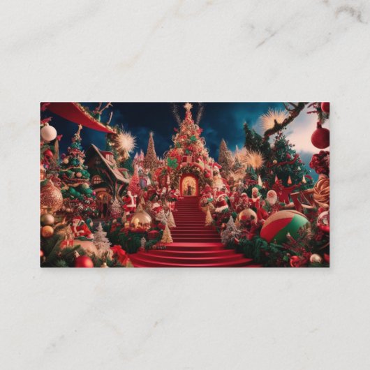 Weihnachtsgeschenk Visitenkarte (Rückseite)