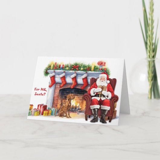 Weihnachtsgeschenk Vizsla-Hund Weihnachten (Vorderseite)