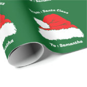 Weihnachtsgeschenk vom Nikolaus Geschenkpapier (Rolleneckpunkt)