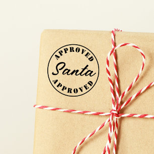 Weihnachtsgeschenk von Santa genehmigt Permastempel