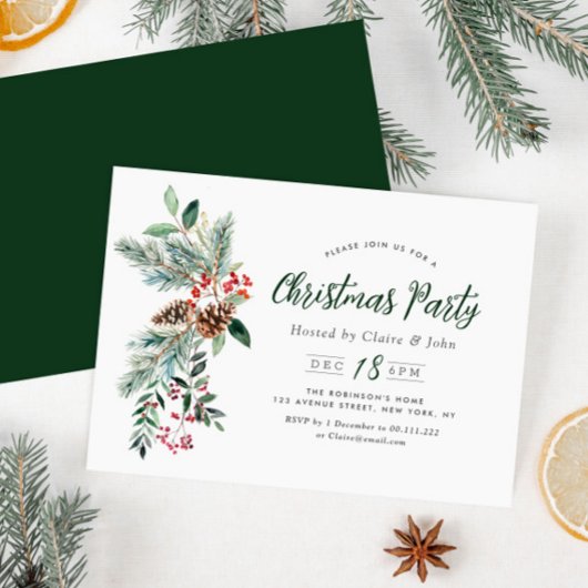 Weihnachtsgeschenk Weihnachten Party Einladung