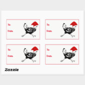 Weihnachtsgeschenk Weihnachts-Aufkleber für Weihna Rechteckiger Aufkleber (Blatt)