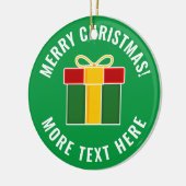 Weihnachtsgeschenk Weihnachtsbaumschmuck Keramik Ornament (Links)