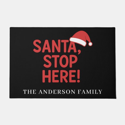 Weihnachtsgeschenk Weihnachtsfeier hier Fußmatte (Vorderseite)