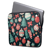 Weihnachtsgeschenk, Weihnachtsfeiertag, Weihnachts Laptopschutzhülle (Vorderseite Links)