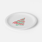 Weihnachtsgeschenk, Weihnachtsgeschenk Pappteller (Schrägansicht)