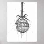 Weihnachtsgeschenk Weihnachtskugel Poster (Vorne)