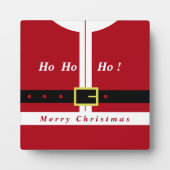 Weihnachtsgeschenk Weihnachtsmann - Ihr Name Fotoplatte (Vorderseite)