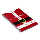 Weihnachtsgeschenk Weihnachtsmann Spaß Notizblock (Rechte Seite)