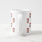 Weihnachtsgeschenk Weihnachtsmannmütze Personalisi Jumbo-Tasse (Rückseite)